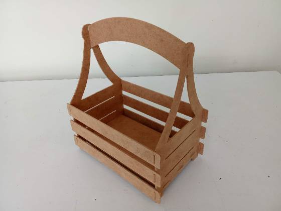 cesta en madera mdf