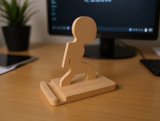 portacelular en madera