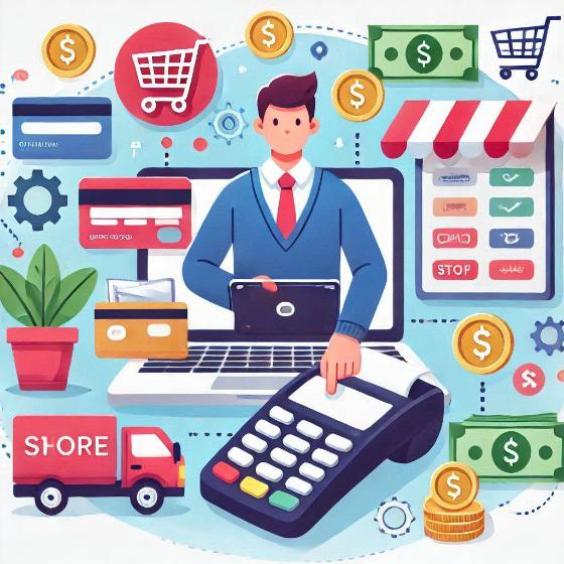 How can I receive payments in my online store?