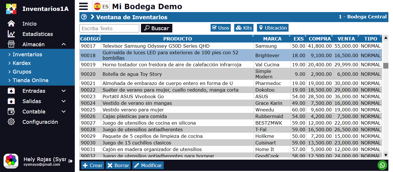 Control de Inventarios