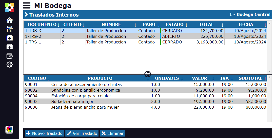 Transferências Internas