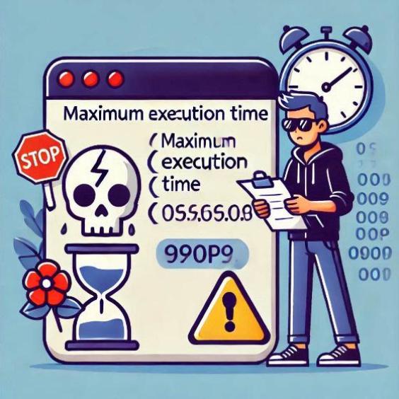 What is the Maximum Execution Time Error in WordPress