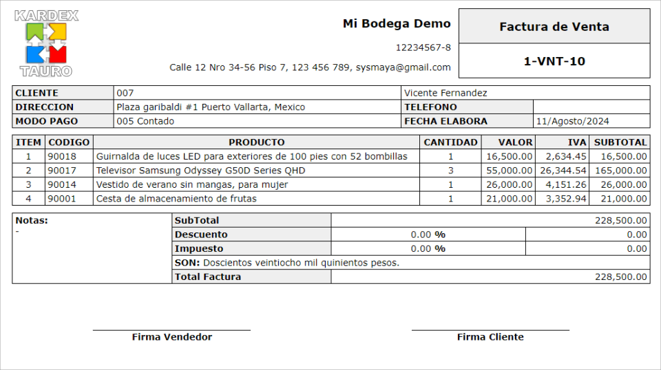 Qué es una Factura de Venta?