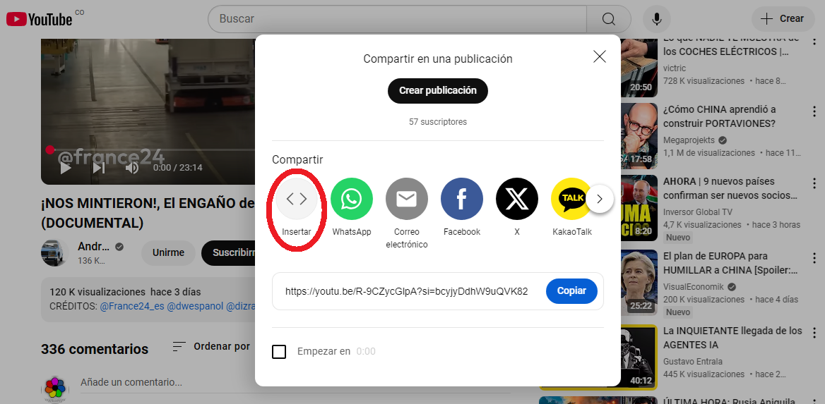 Como insertar videos Youtube en mi blog