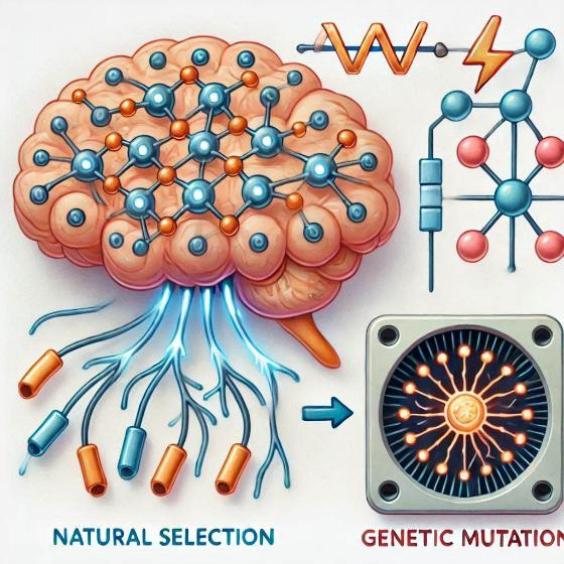 What does Training a Neural Network by Genetic Mutation mean