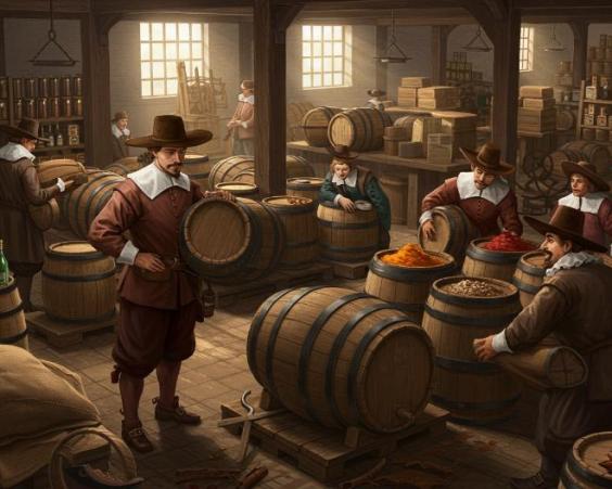 Kardex in the Warehouses of the Dutch East India Company: Control of Spices and Valuable Merchandise.