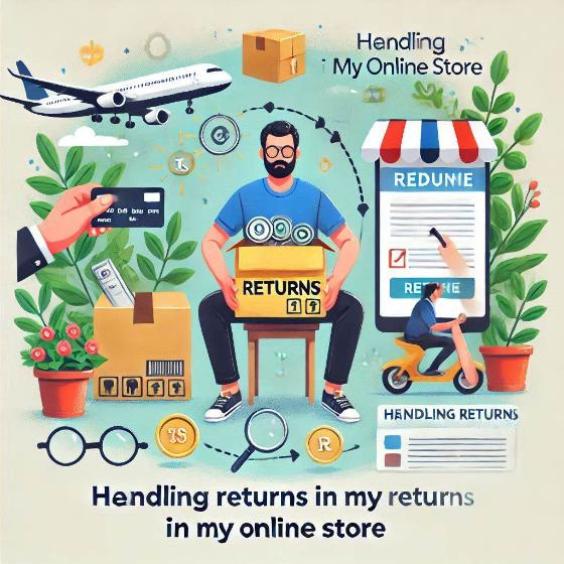 How can I handle returns in my online store?